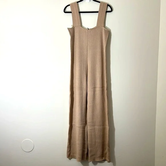 Weworewhat Wide Leg Cable Knit Jumpsuit size M NWT - Picture 6 of 9